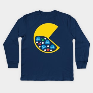 8-Bit Breakfast Kids Long Sleeve T-Shirt